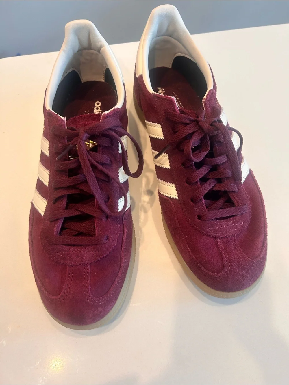 adidas Spezial Burgundy Sneakers Women’s 7.5 - Picture 5 of 8